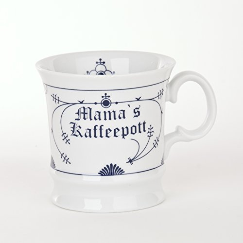 Ocean-Line  Mama´s Kaffeepott  Indisch Blau Strohblume Porzellan