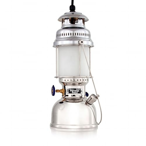 Petromax Deckenleuchte HK500/829 (elektro) (Chrom, HK500) | die wohl bekannteste Starklichtlampe der Welt | Deckenleuchte| Innenräume | 60 Watt | Chrom oder Messing
