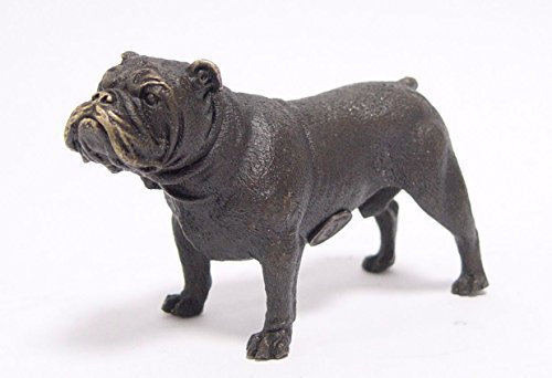 Moritz Bronzefigur Bronze Figur Statue Skulptur Mops Französiche Bulldogge Hund H 8 cm