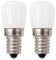 ZSZT lampadine da frigorifero LED E14 2W (15W alogena lampadina equivalente) Bianco Fredda 6000K, per mappamondo, macchina da cucire, confezione da 2 unità