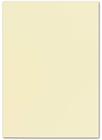 50x DIN A4 Papier - Vanille (Creme) - 110 g/m² - 21 x 29,7 cm - Briefpapier Bastelpapier Tonpapier Briefbogen - FarbenFroh by GUSTAV NEUSER