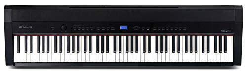 Steinmayer P-60 SM Stagepiano (88 Tasten, Hammermechanik, Anschlagdynamik, 128-fach polyphon, 14 Sounds, Aufnahme- & Begleitfunktion, inkl. Notenhalter und Netzteil) schwarz
