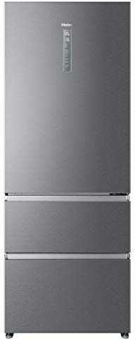 Haier A3FE743CPJ- Frigorífico combi con congelador de cajones, Motor Inverter, Total No frost, Libre Instalación, Clase E, Inox, Ancho: 70 cm, Altura: 190 cm