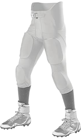 Alleson Ahtletic Herren Standard-Fußballhose mit integriertem Polster für spielbereite Performance Alleson Athletic, Weiss/opulenter Garten, 3XL
