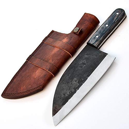 PAL 2000 Best Knives - Cuchillo de acero 440C hecho a mano - Cuchillo de chef de acero 440c de calidad garantizada - Cuchillo de cocina con funda SMGR-9831