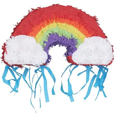 Smiffys Regenbogen-Piñata, mehrfarbig, 36x28cm