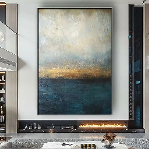 KDXAOBEI Cuadro de arte de pared moderno decorativo para el hogar pintura abstracta grande sobre lienzo arte de pared para sala de estar decoración mural 80x120cm (31x47in) sin marco