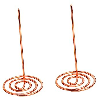 EXCEART 2piezas Complemento De Menú Dorado De Metal Tenedor Para Citaciones De Menú Porta Facturas Porta Billetes Carpeta De Agujas Para Recibos Accesorio De Restaurante Para Uso Oficina h