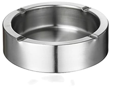 Aschenbecher Verdickter Edelstahl-Metallaschenbecher, Heim-Wohnzimmer, Schlafzimmer, Aschenbecher, antike Dekoration, Hotel-Internetbar, Zigarette, Zigarrenaschenbecher Aschenbecher für draussen (Col