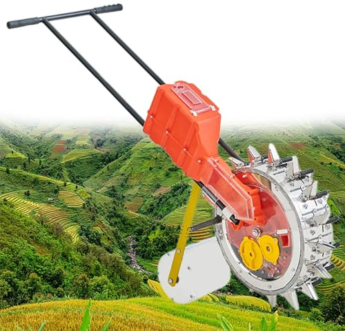 Beachtiful Manual Seeder Handheld Seeding Machine, 16-Beak Precision Manual Seeder for Peanut Corn Bean Planter, Planting Depth 2.7 in, Sowing Spacing 8 in