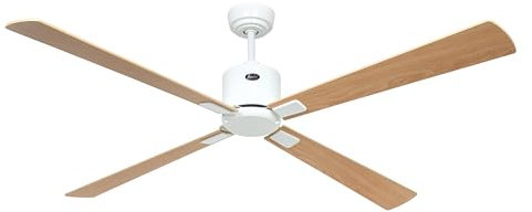 CasaFan Ventilateur de plafond avec WiFi Eco Neo III 152 cm 943323W Moteur blanc/pales réversibles érable et hêtre
