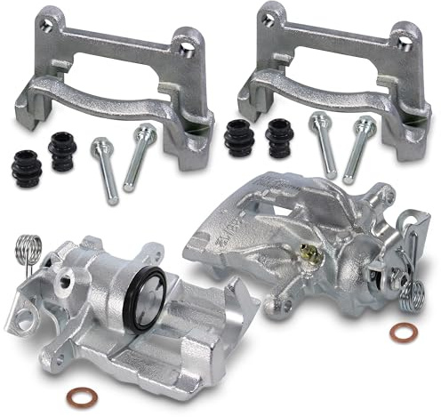 BESTPRICE ATP 2x Bremssattel + Bremssattelhalter hinten ohne Halter | Kompatibel mit: VW TRANSPORTER T4 Bus, TRANSPORTER T4 Kasten, TRANSPORTER T4 Pritsche/Fahrgestell (70E, 70L, 70M, 7DE, 7DL