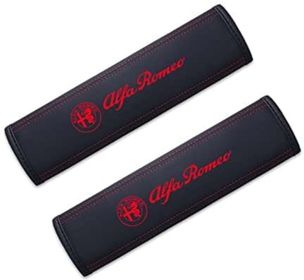 AEVBTZSA 2 pièces Voiture Protège Ceinture de Sécurité Coussin, pour Alfa Romeo Protege Ceinture Voiture Housse Rembourrage