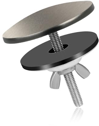 Kitchen Sink Hole Cover, Zinc Alloy Stainless Steel Faucet Hole Cap Sink Tap Plug Sealing Cover Sink Stopper Sink Hole Cover for Kitchen Sink (Gun Gray)