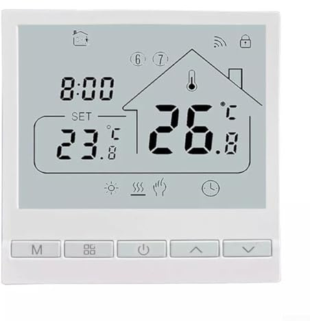 Smart Thermostat WiFi Enabled Programmable Thermostat, Programmable Underfloor Heating Thermostats Controller (16A)