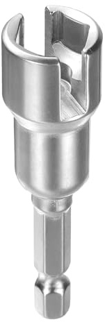 QUARKZMAN Llave de Tuerca Ala H12 de 12 Mm Métrica 6 Puntos Socket 1/4 Vástago Hexagonal Ranura Profunda Herramienta de Impacto de Llave de Tuerca Alada de Acero Cr-V Ojo de Tornillo