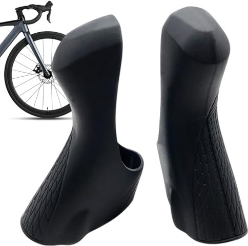 Ruwshuuk Silikonhülle für Fahrräder, elastische Silikonhülle, stilvolle Bremshebelabdeckung, Haltbarkeit und verbesserte Griffigkeit für Mountainbikes und Rennräder