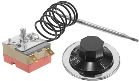 ABOOFAN Mechanischer Thermostat 16a Für Gasofen Und Herd Einstellbarer Kapillarthermostat 30-75°c Hochstrombeständig Überhitzungsschutz Industrie Und Haushaltsanwendung