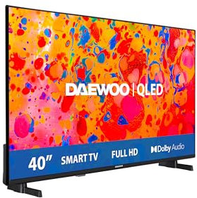 Daewoo 40DM65QV Smart TV de 40 QLED, con Resolución Full HD (1920 x 1080), HDR, Compatible con Asistente de Voz Alexa