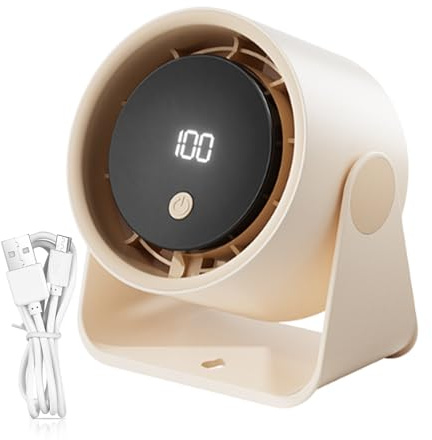 Ventilatore da scrivania, ventilatore da tavolo, piccoli ventilatori USB per tavolo da tavolo, comodino, silenzioso, per casa, ufficio, camera da, auto, serra, cucina, ventilatore di