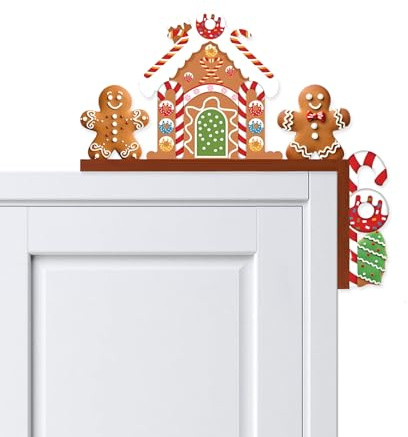 AHEJIOO Türrahmen Weihnachtsdeko Innen, Niedliche Zwerg Weihnachtsdeko Outdoor, Creative Türecke Weihnachten Deko, Türdeko Weihnachten, Geeignet Für Türen, Fenster, Kamine, Kühlschranke Oder Mehr