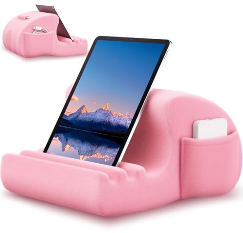 CreaDream Tablet Kissen, Tablet Ständer für Bett, Sofa, Schoß und Couch, Pink