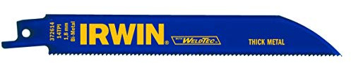 Irwin 624R Bi-Metall Säbelsägeblatt 150 mm 24 TPI, 5 Stück für Metall, WeldTec, 10504154