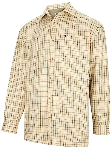 Hoggs of Fife Birch Fleece Lined Shirt Olive/Tan X-Large Green X-Large Green