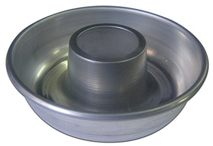 FORMA STAMPO DOLCI IN ALLUMINIO CIAMBELLA ALTA CON CONO 20 X 6,5 H CM