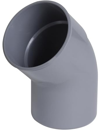Coude NICOLL mâle-femelle 45° - PVC gris - Ø 100 mm - CT4