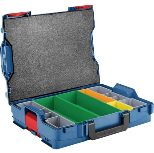 Bosch Professional sistema de maletín de transporte L-BOXX (capacidad de carga superior hasta 100 kg) + set de 6 cajas insertables para L-BOXX