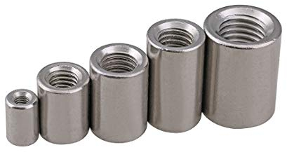 XIZONLIN M5*φ10*10 Rundmuffe - Gewindemuffen Rund - Verbindungsmuffen Edelstahl
