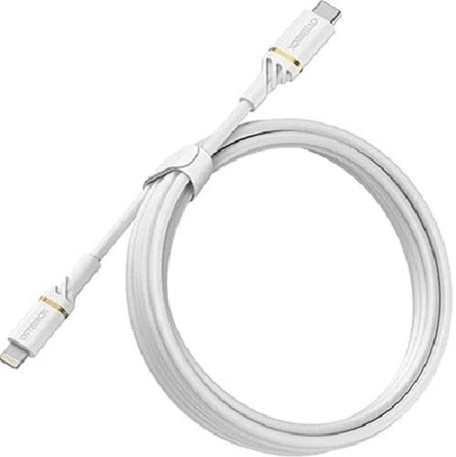OtterBox USB C-Lightning PD 2M Robustes Schnelllade-Kabel, Performance Serie, Weiß