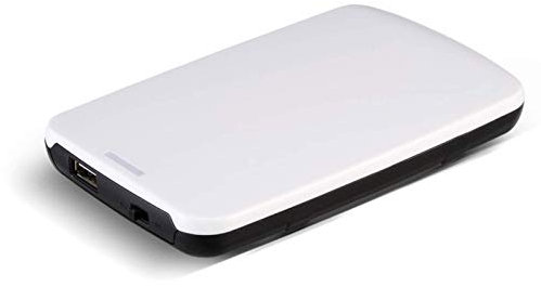 Disque dur externe 1 To 750 Go 500 Go 2,5 Portable Portable Stockage de sauvegarde Convient pour PC de bureau, ordinateur portable, Xbox One, PS4, Smart TV et autres appareils (Blanc, 80 Go)