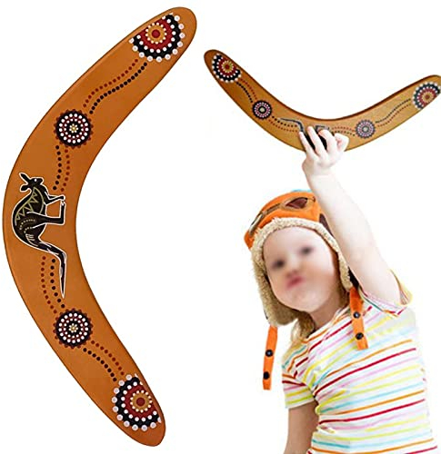 N/4 Hölzerner Bumerang Im Freien Bumerang Handarbeit Hölzernes Fliegender Bumerang Boomerang zum Werfen Boomerang Stabile Hölzerne V-Förmige Bumerang aus Holz Umweltfreundlich Kinder und Erwachsene