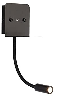 Lampe De Lecture De Chevet Flexible À Col De Cygne À LED, Applique Murale Câblée Avec Interrupteur, Luminaire D'intérieur Moderne, Port De Chargement USB, Lampes De Tête De Lit Pour Chambre À Coucher