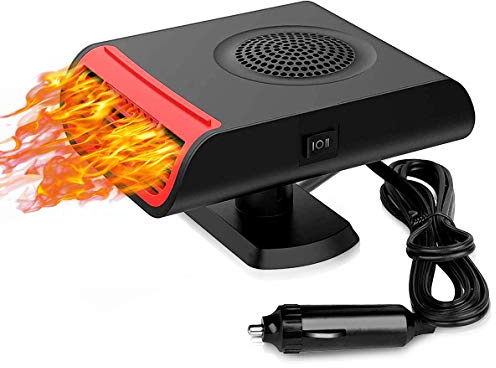 Portable Defroster Demister, Interior Heater, 12 V 150 W Fan Heater, Demister Fan, Auxiliary Heater, Car 360° Adjustable Demister Fan, Auxiliary Heater