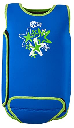BECO Baby-Schwimmanzug, wärmender Baby-Neoprenanzug aus 2 mm SCR-Neopren, Baby Badeanzug mit UV Schutz UPF 50+ für Jungen und Mädchen