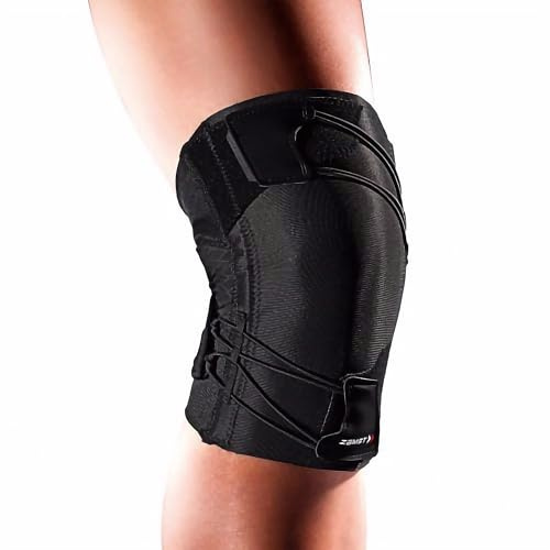 Zamst RK-1 Plus Rodillera Deportiva - Rodillera de Compresión para Hombres y Mujeres con Diseño Espiral Elástico para Dolor de Rodilla y Síndrome de Banda Iliotibial - Izquierda, M