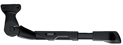 URSUS Fahrradständer, seitlich, hinten, King Evo Rear, 24-28 Zoll, schwarz, verstellbar, Befestigung 2 Schrauben auf Basis Lochabstand 40 mm – Halterung 35 kg (Buch auf Karte)