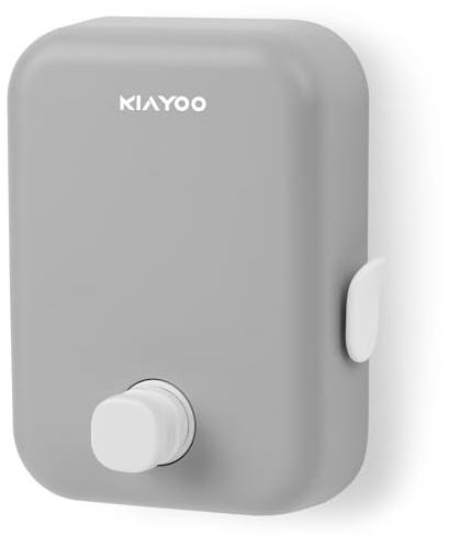 KIAYOO Wäscheleine Ausziehbar Wand,Innen- und Außenverstellbare Wäscheleine mit 4,3M SUS304 Drahtseil für Wohnung,Hotel,Waschküche,Badezimmer,zum Trocknen von Steppdecken,Kleidung,Handtüchern, Grau