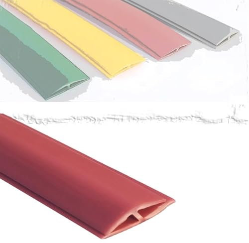 ZIUSFAC 100 Cm Boden Übergangsleiste Profil Vinyl Flach Übergang Türschiene PVC Abschlussleiste Laminat Fußboden Spalt Verbindungs Übergangprofil Höhe Weniger Als 0,5 Cm Abdeckleiste Für Fußböden Bode