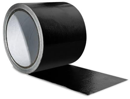 Bofanze Reparaturklebeband für Gewebeplanen 12M X 8CM LKW Planen Reparatur Klebeband Selbstklebend Planenband Planen Reparaturband Schwarz Markisen Reparatur Klebeband für Vorzelte, Zelte, Wohnwagen