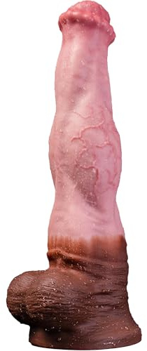 Fallo realistico a forma di cavallo con ventosa per gioco a mani libere, impermeabile, plug anale, giocattolo sessuale per coppie, per uomini e donne, fantasy unico (D221XXL)