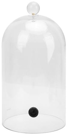 Couvercle de couverture Cloche Dome fumeurs, cocktails accessoires d'infuseur fumé, dôme en verre, verre, transparent, pour boissons alimentaires, accessoire spécial pour les (33 cm)