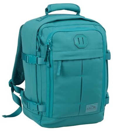 Cabin Max, Borsa da cabina per bagaglio a mano da mettere sotto il sedile Ryanair, zaino da viaggio, borsa per cabina da mettere sotto il sedile con cinghie di compressione, Lagoon., 40x30x20cm