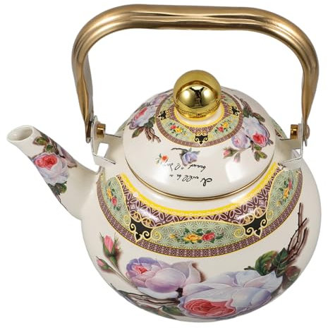 GLEAVI Olla De Esmalte Retro Para Cocina Decorativa Estilo Vintage Hervidor De Esmalte Suelto Hervidor De Agua Hogar