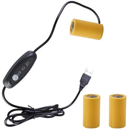 Wilgure Câble d'alimentation USB 5 V 2 A jusqu'à 1 5 V 3 V 4 5 V C pour remplacer les piles 1 à 3 pièces 1 5 V LR14 C