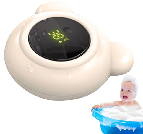 Thermomètres pour le Bain du Bébé,Thermomètres Sécurisés Baignoire Digitaux Avec Affichage LED et Alarme - Jouets De Bain Pour Douche Extérieur Pédiatrique Salle D'Eau Maison Piscine Baignoire Intérie