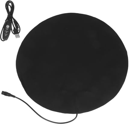 BESPORTBLE Elektrische Heizmatte USB Betrieben Temperaturregelnd aus Pu Leder Wärmematte für Kleintiere Katzen Welpen Tragbar für Haustierbetten Reisen